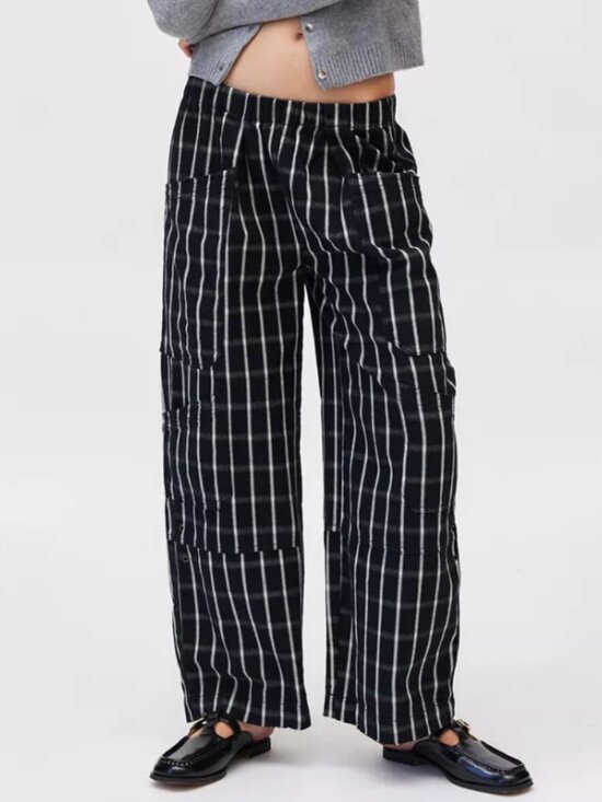 BDG Pants - BDG - Charlie Low-Rise Plaid Baggy Pants, Size M